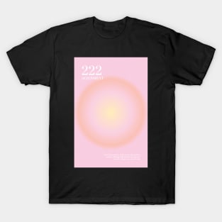 Angel Number 222 Pastel Pink T-Shirt